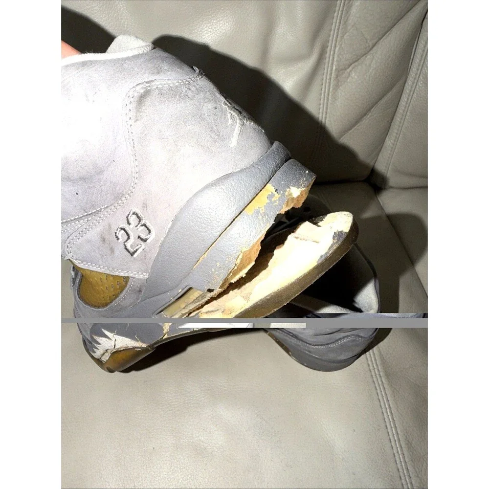 Nike Air Jordan 5 Retro Wolf Grey Men's Shoes Size 11 136027-005